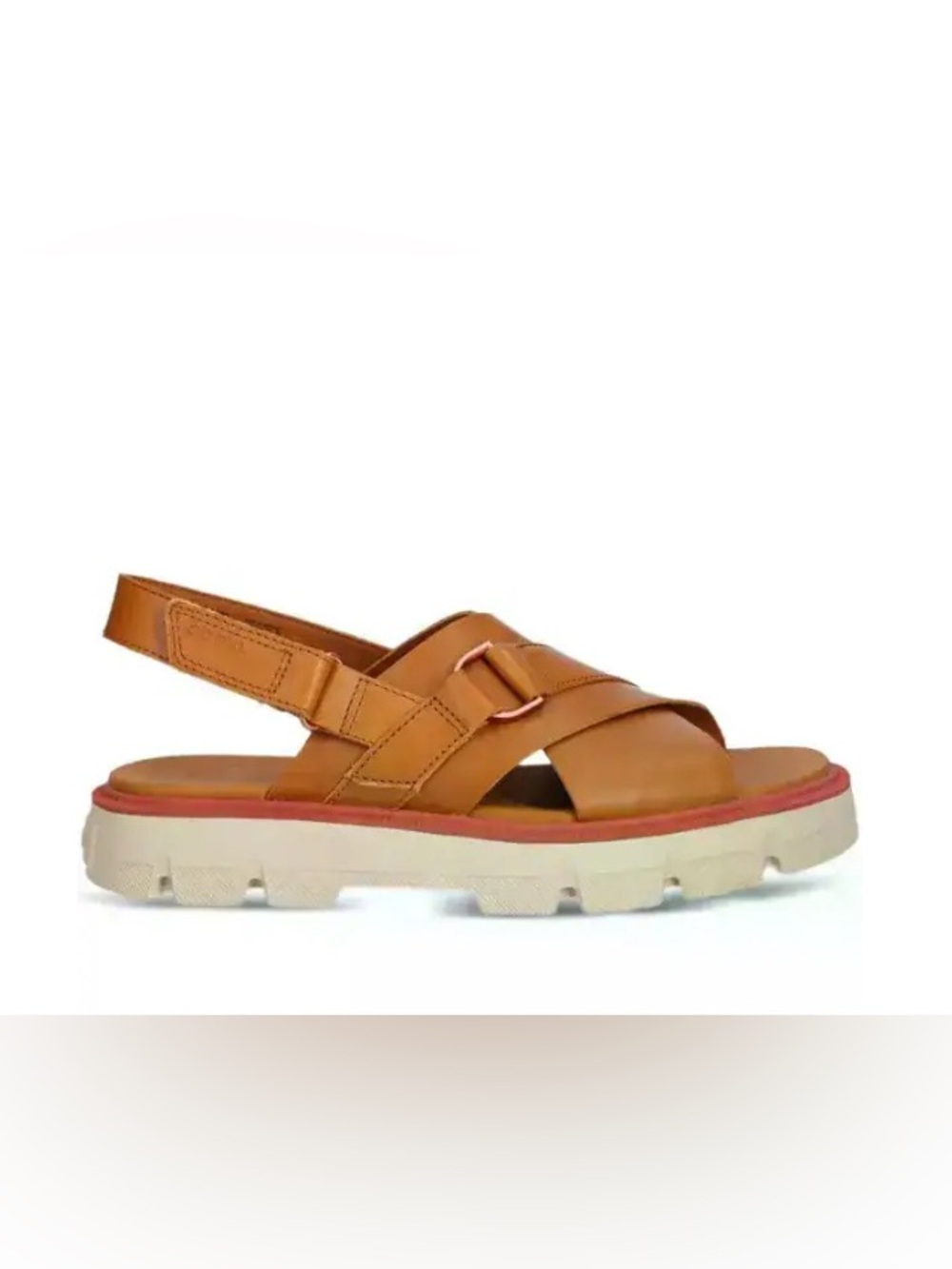 $120 Sorel Women's Rein CB Crisscross Sandals-Canyon Gold/Bleached Ceramic-Size9